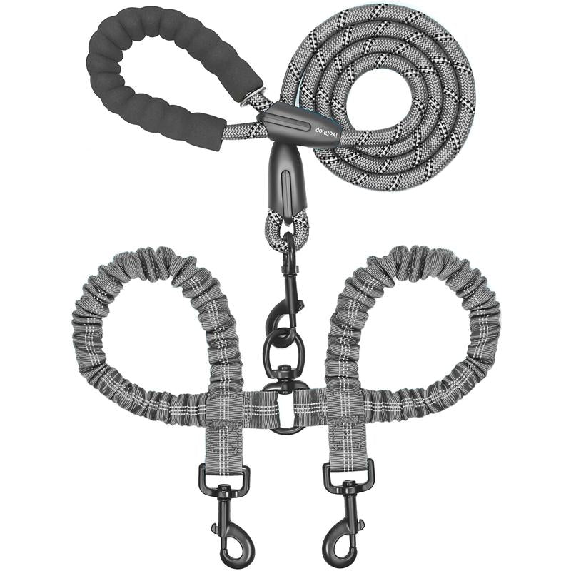 Double-Bungee Rope Dog Leash (31 in + 20-35 in) – iYoShop x PetJeeves®