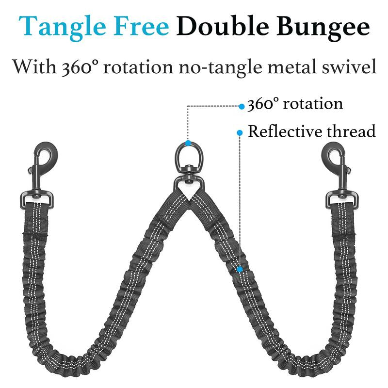 Double-Bungee Rope Dog Leash (31 in + 20-35 in) – iYoShop x PetJeeves®