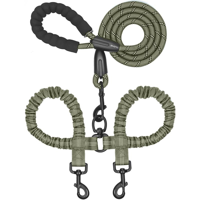 Double-Bungee Rope Dog Leash (31 in + 20-35 in) – iYoShop x PetJeeves®
