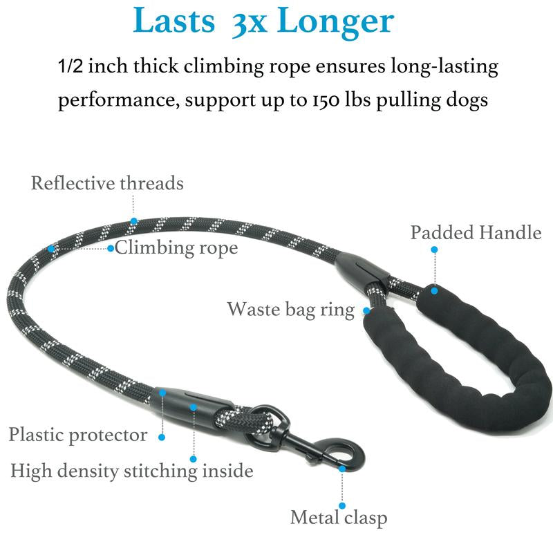 Double-Bungee Rope Dog Leash (31 in + 20-35 in) – iYoShop x PetJeeves®