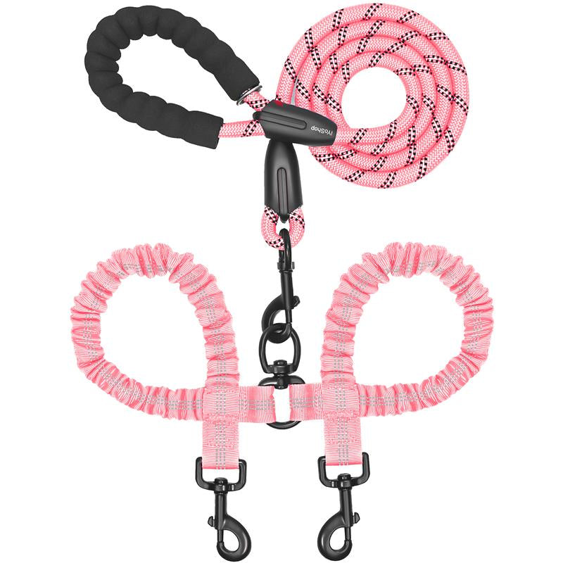 Double-Bungee Rope Dog Leash (31 in + 20-35 in) – iYoShop x PetJeeves®