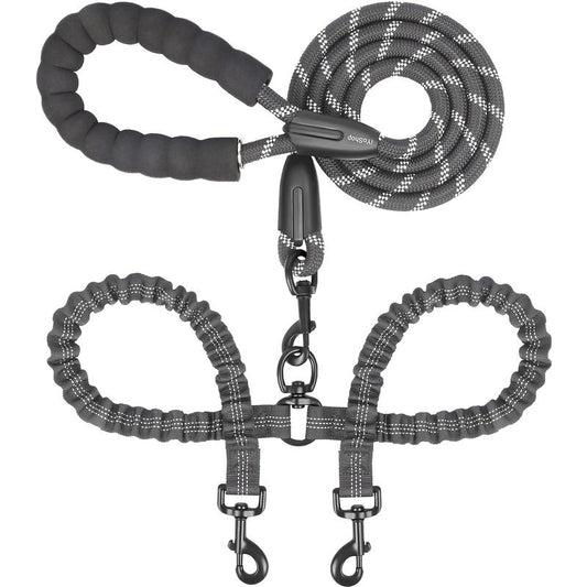 Double-Bungee Rope Dog Leash (31 in + 20-35 in) – iYoShop x PetJeeves®