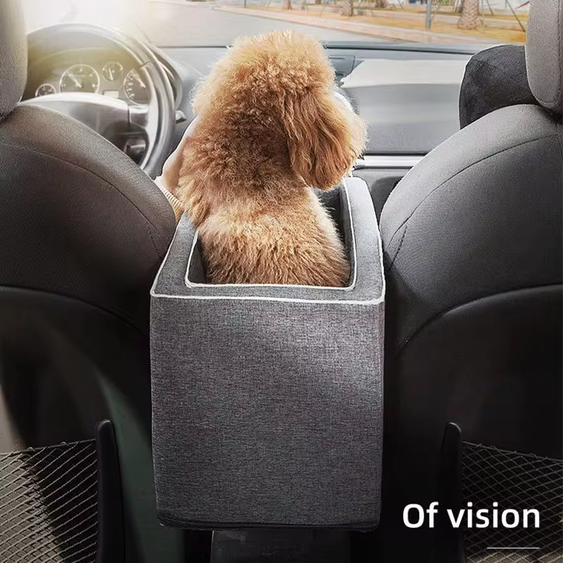Portable Dog Car Seat Bed and Carrier for Small Dogs and Cats - Safe Travel Accessory